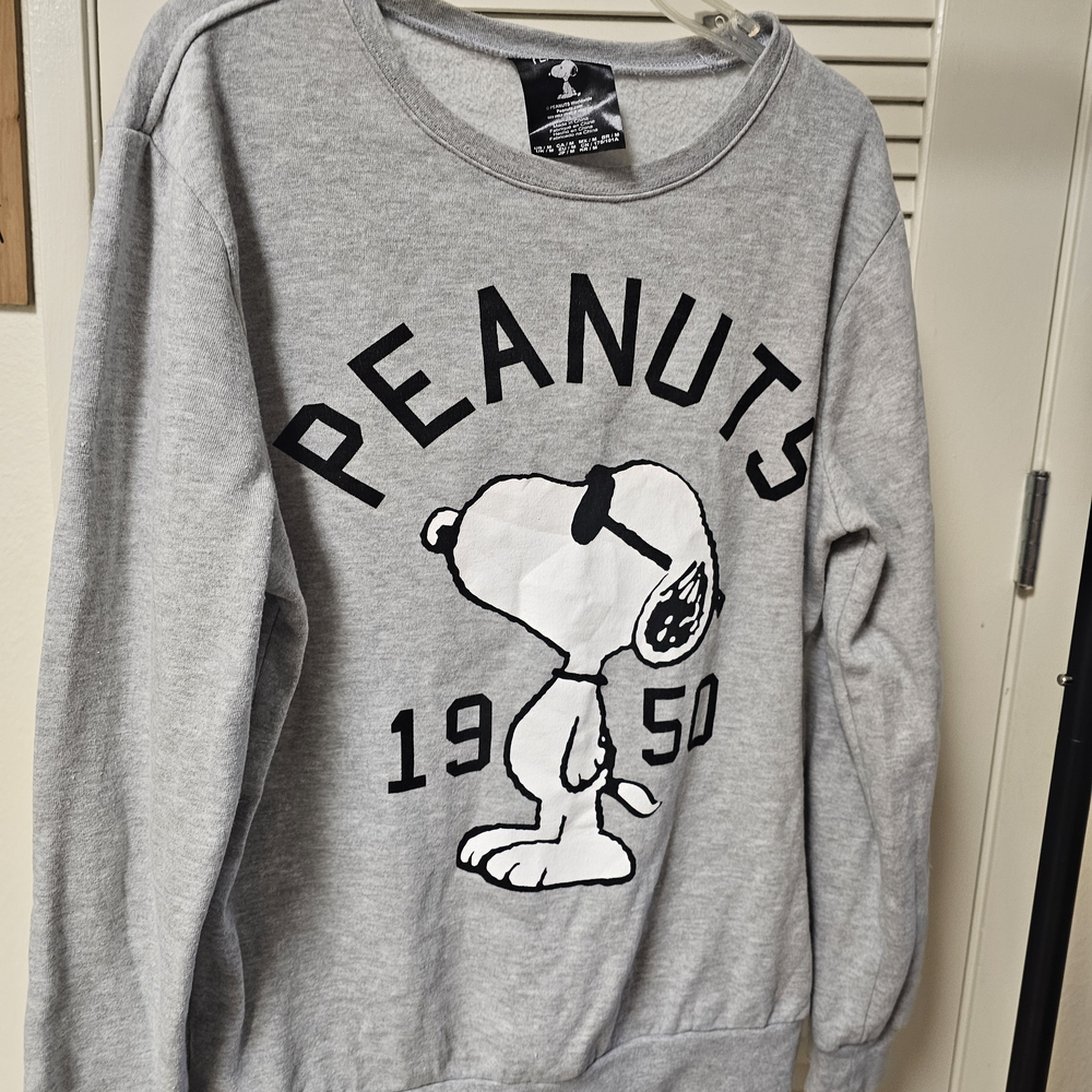 Peanuts Gray Snoopy Sweater